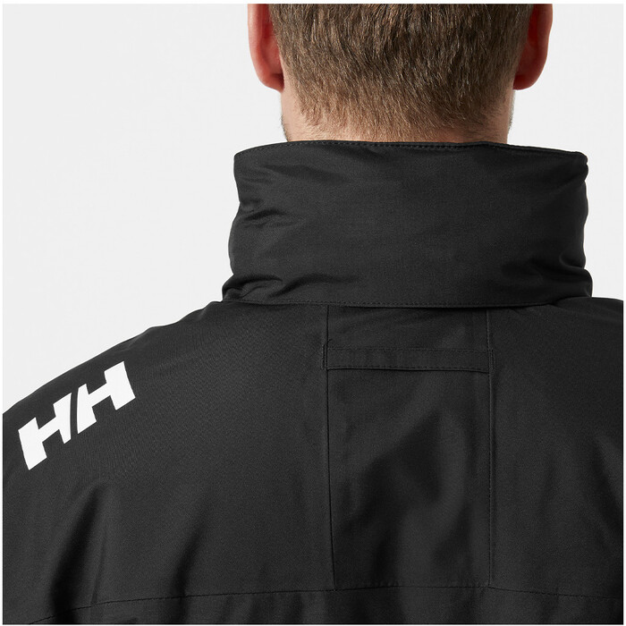 2024 Helly Hansen Hommes Crew Hooded Midlayer Sailing Jacket 2 34442 - Black